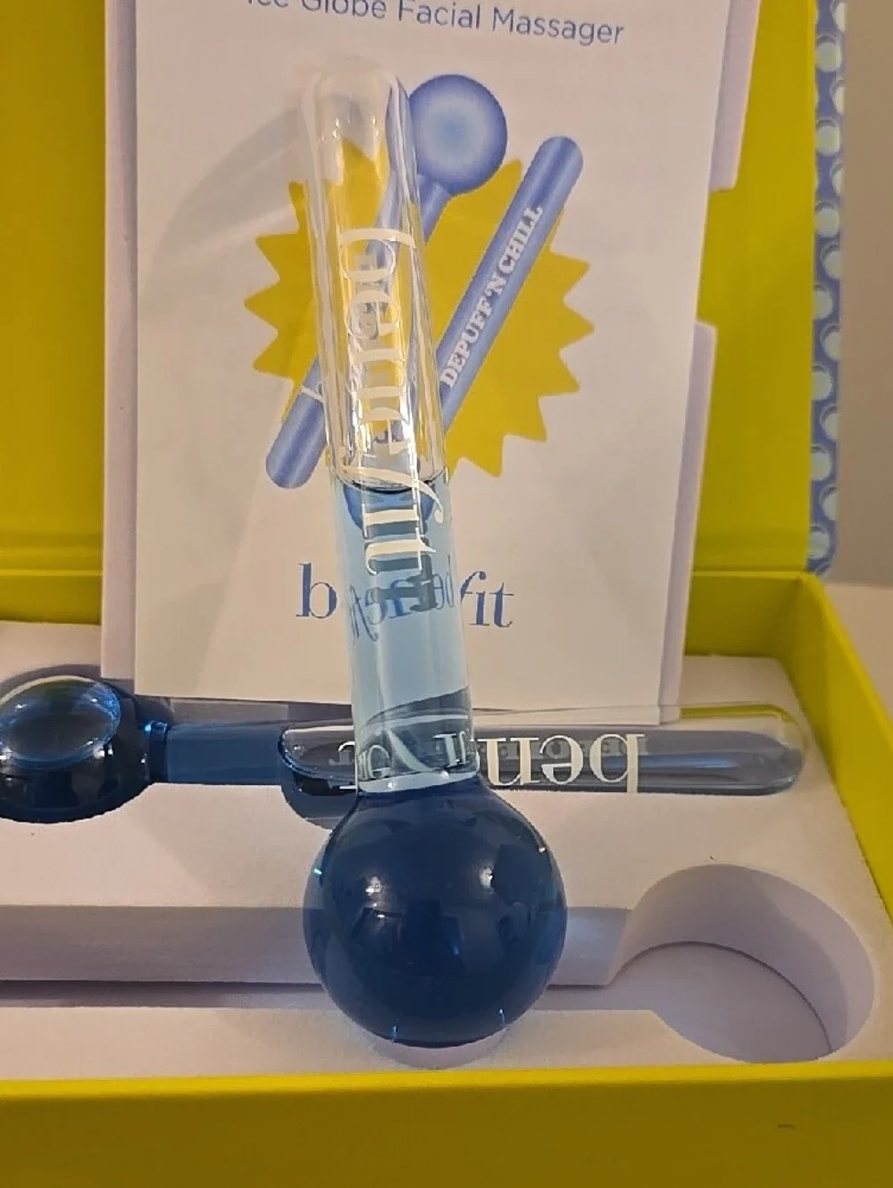 Benefit Depuff 'N Chill Ice Globe Facial Massagers - Blue - Picture 2 of 3